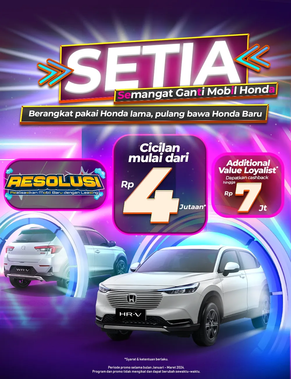 Semangat Ganti Mobil Honda Cicilan 4jtan